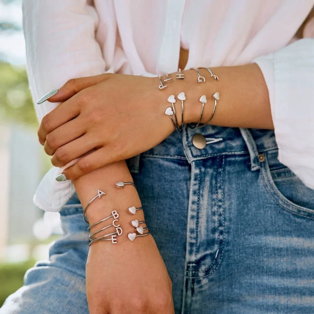 Letters with heart bracelet