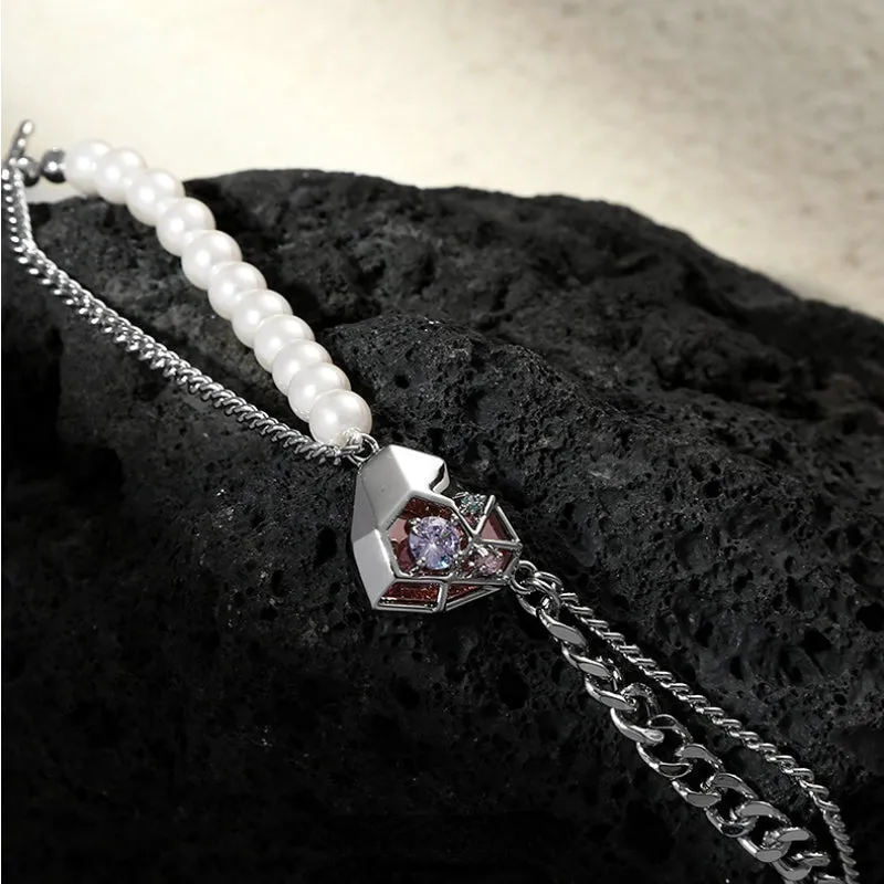 Love Pearl Double Layer Bracelet