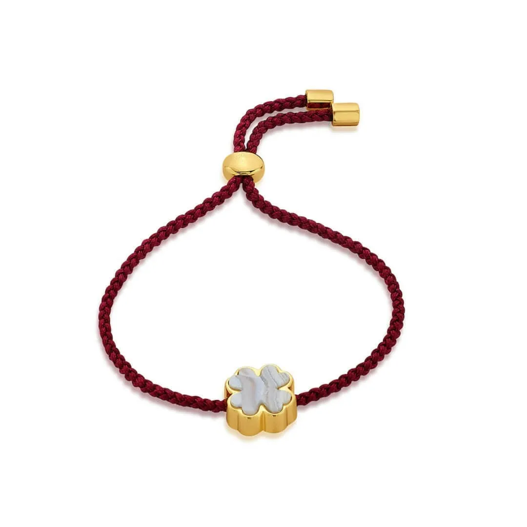 Lucky Clover Thread Bracelet