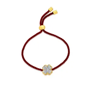 Lucky Clover Thread Bracelet