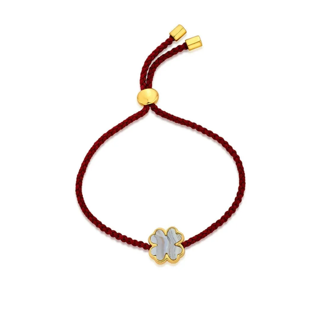Lucky Clover Thread Bracelet