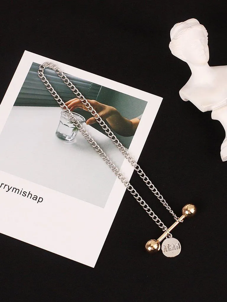 Metal Ball & Sequin Design Chain Anklet