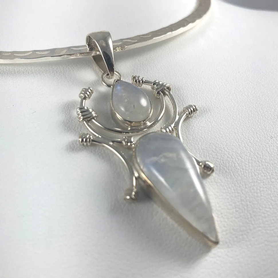 Moonstone & Sterling Silver Pendant