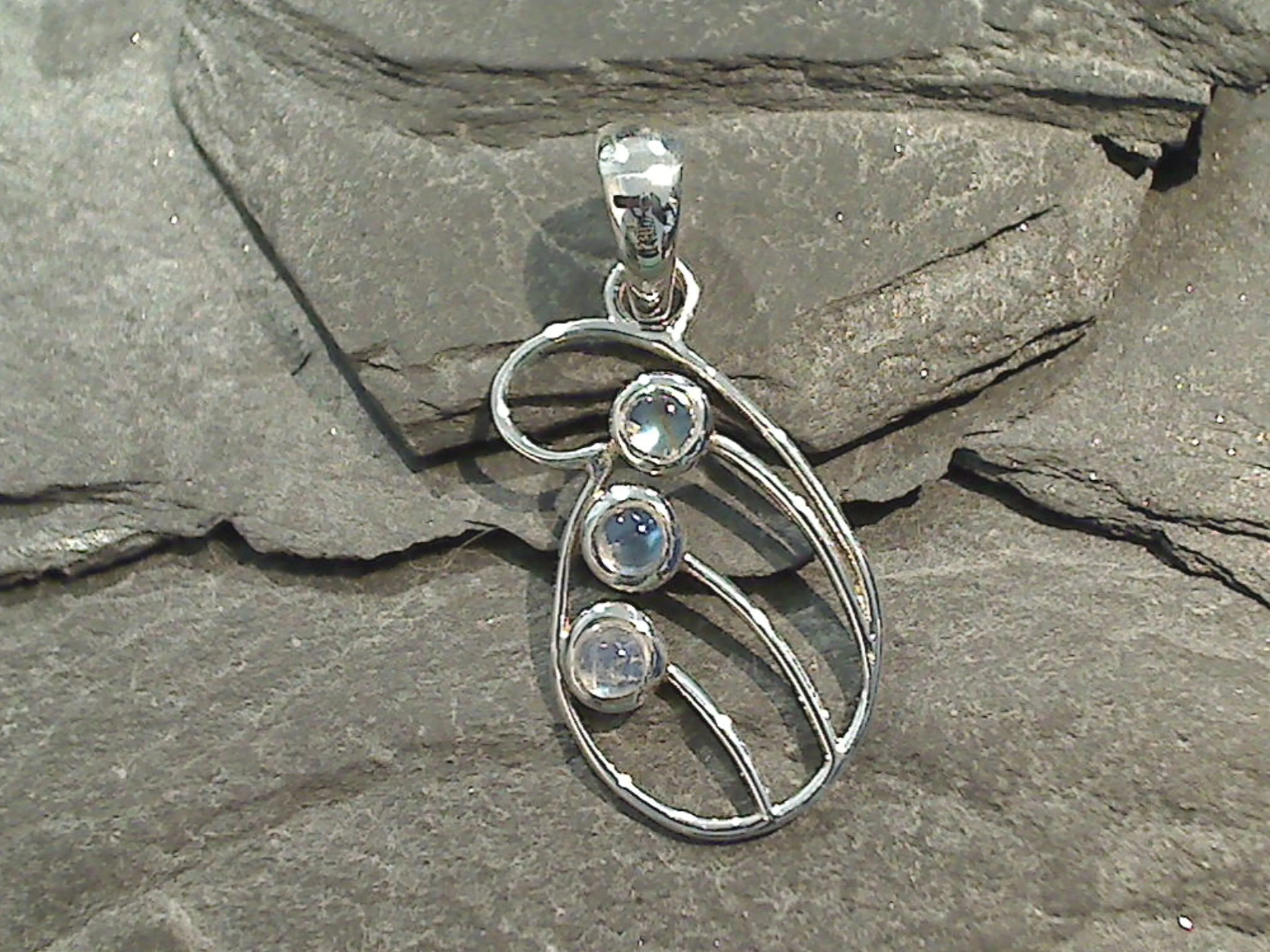Moonstone, Sterling Silver Pendant