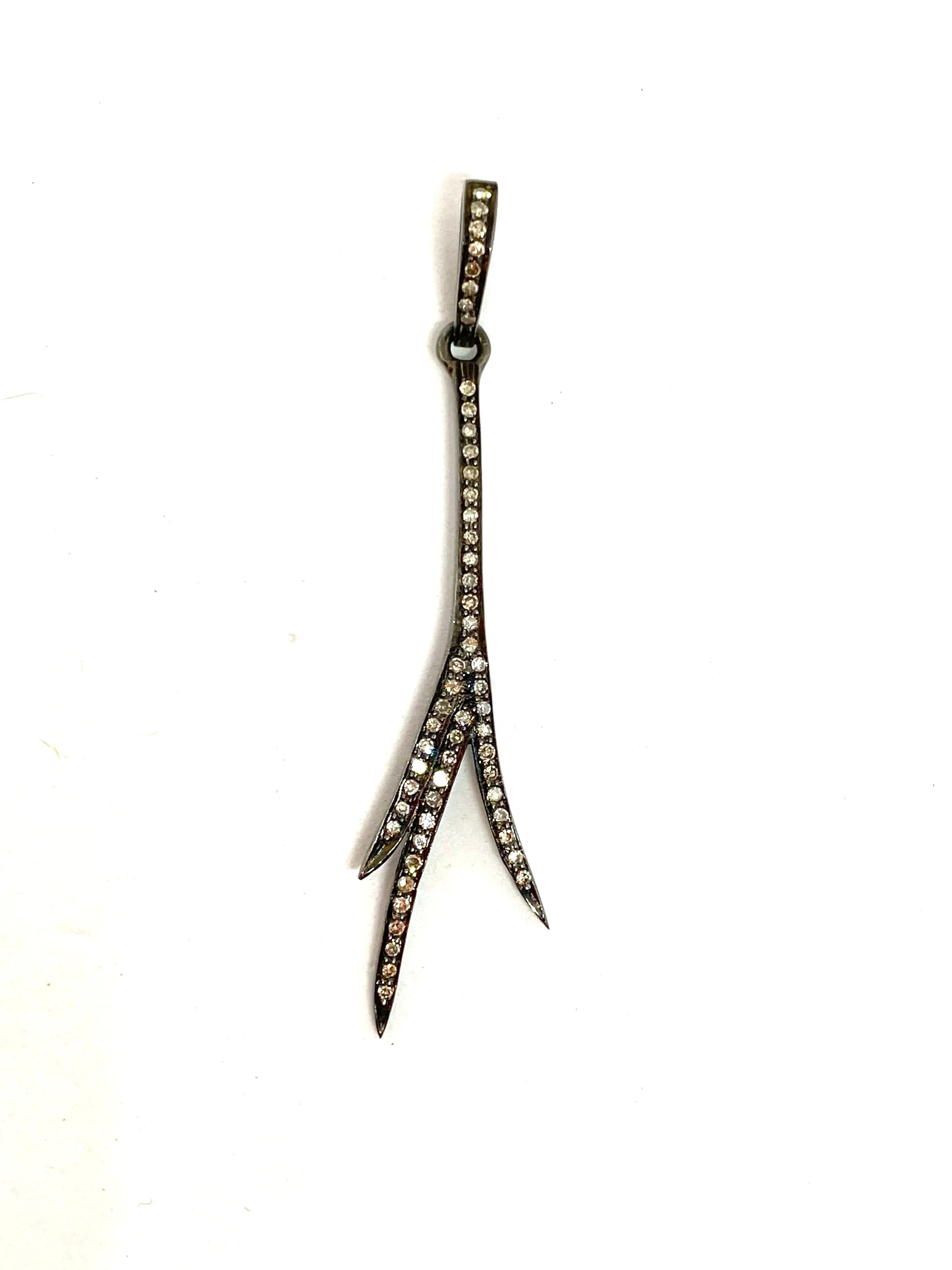 Nathan & Moe Pavé Diamond Branch Charm