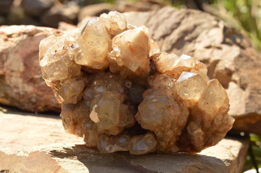Natural Cascading White Phantom Smokey Quartz Cluster x 1 From Luena, Congo