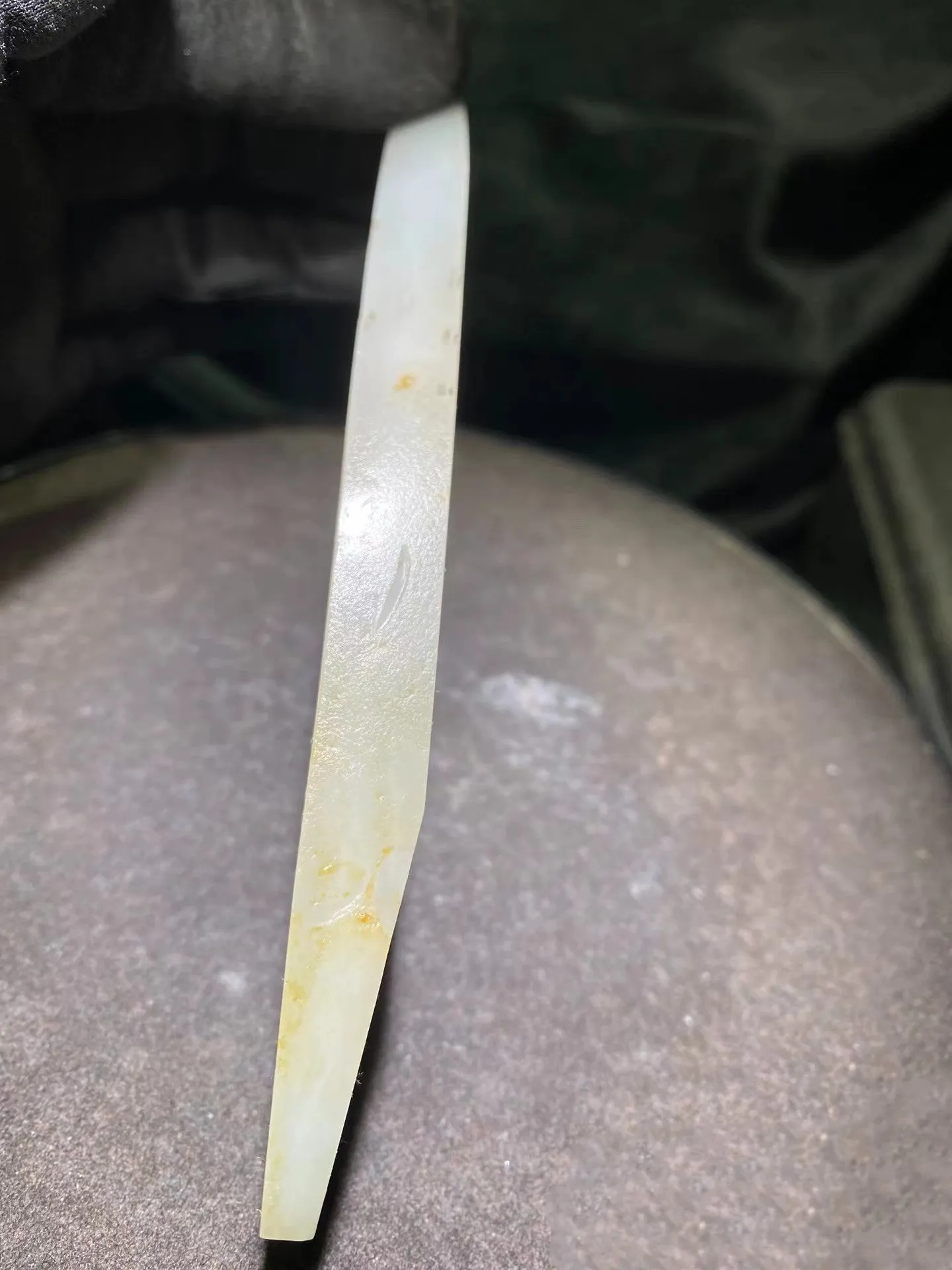 Natural Hetian Jade Rough Nephrite Raw (g,14.9X7.9X1.2cm)