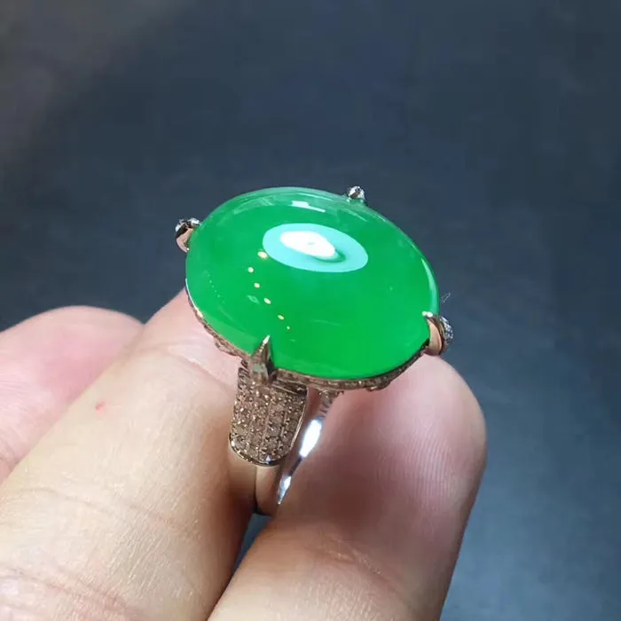 Natural Jade Ring Jadeite Ring NRG016