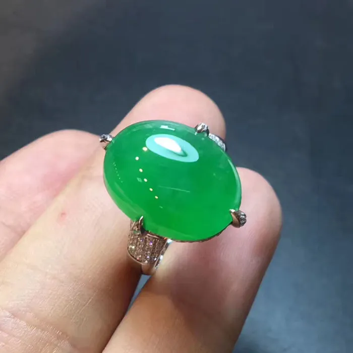 Natural Jade Ring Jadeite Ring NRG016