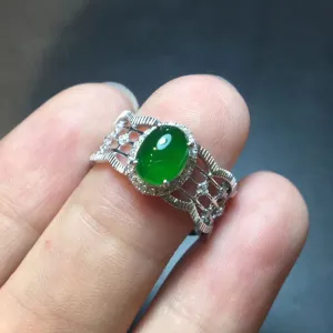 Natural Jade Ring Jadeite Ring NRG026