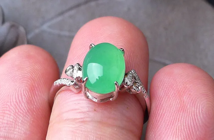 Natural Jade Ring Jadeite Ring TP13