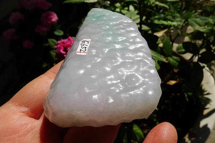 Natural Jade Rough Jadeite Raw (100g,7.6X4.9X1.4cm)