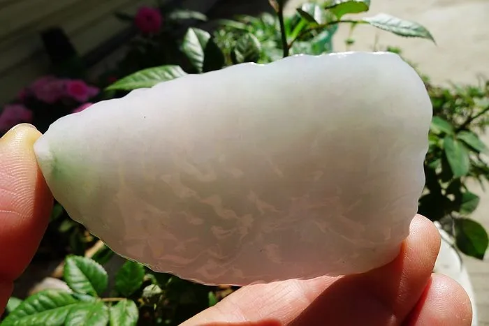 Natural Jade Rough Jadeite Raw (100g,7.6X4.9X1.4cm)