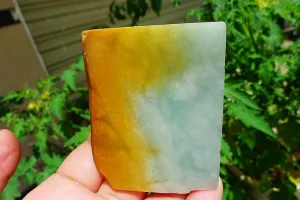 Natural Jade Rough Jadeite Raw (106g,6.5X5.2X1cm)