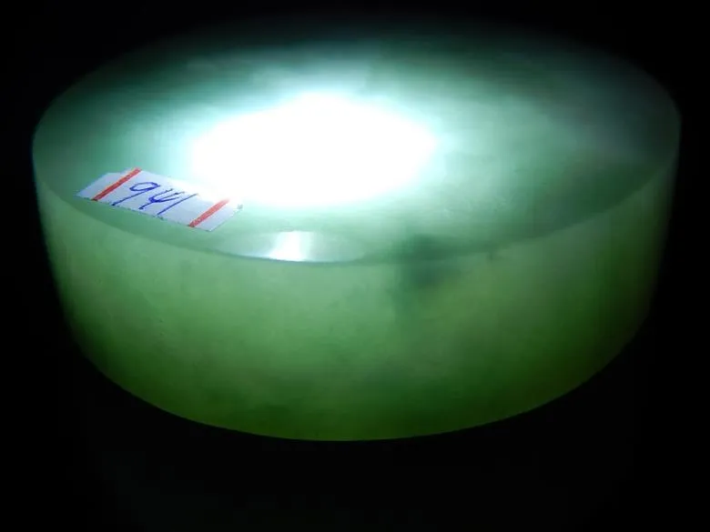 Natural Jade Rough Jadeite Raw (107g, 53X53X15mm)