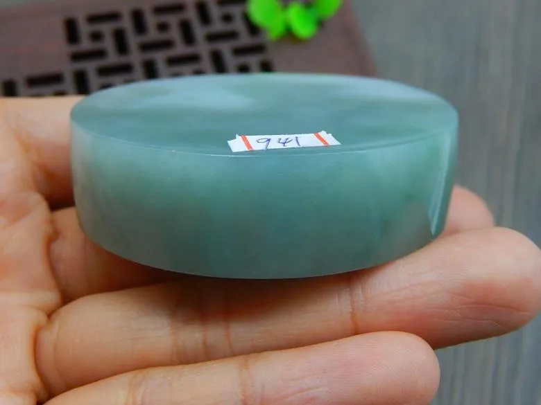 Natural Jade Rough Jadeite Raw (107g, 53X53X15mm)