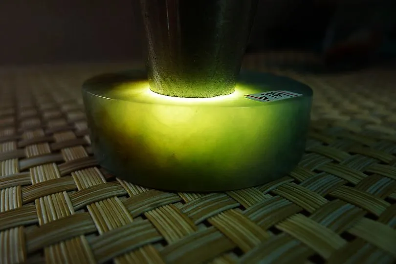 Natural Jade Rough Jadeite Raw (108g,5.2X5.2X1.55cm)