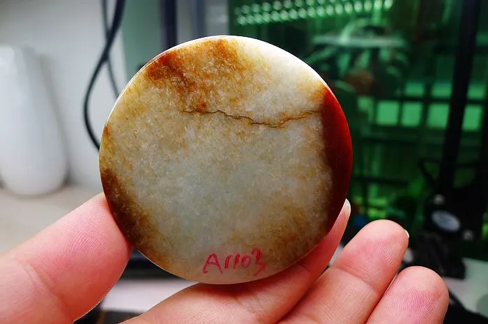 Natural Jade Rough Jadeite Raw (127g,5.7X1.6cm)