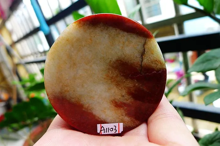 Natural Jade Rough Jadeite Raw (127g,5.7X1.6cm)