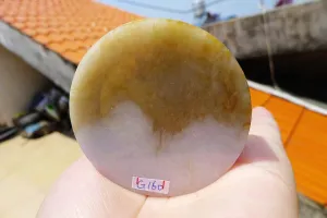 Natural Jade Rough Jadeite Raw (138g,5.5X5.5X1.75cm)