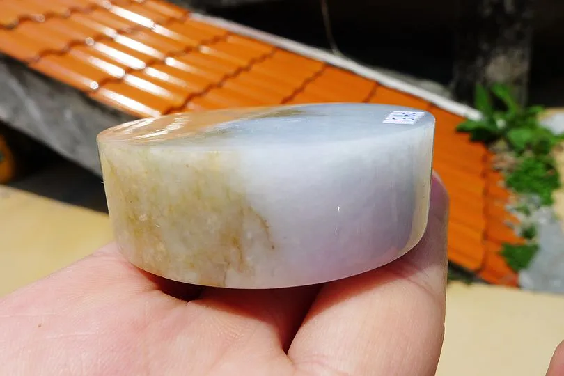 Natural Jade Rough Jadeite Raw (138g,5.5X5.5X1.75cm)