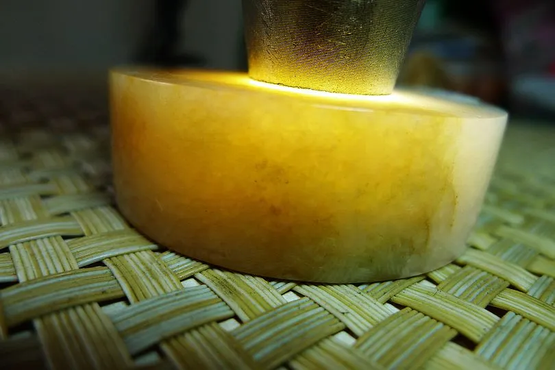 Natural Jade Rough Jadeite Raw (138g,5.5X5.5X1.75cm)