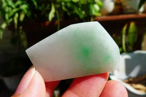 Natural Jade Rough Jadeite Raw (13g,4.2X2.5X0.5cm)