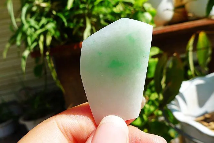 Natural Jade Rough Jadeite Raw (13g,4.2X2.5X0.5cm)