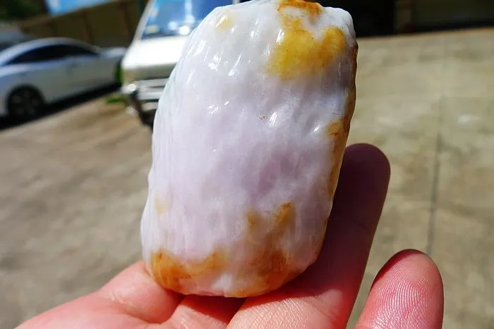 Natural Jade Rough Jadeite Raw (145g,7X3.5X3.2cm)