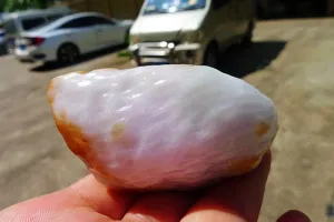 Natural Jade Rough Jadeite Raw (145g,7X3.5X3.2cm)