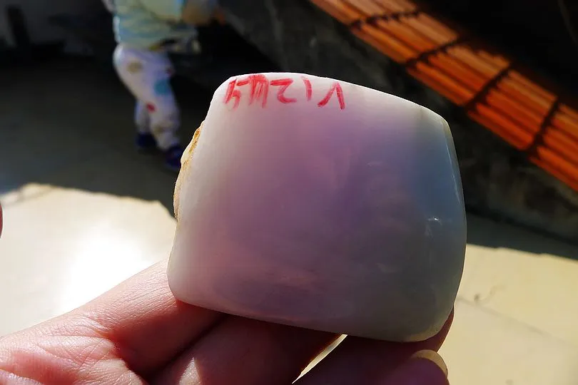 Natural Jade Rough Jadeite Raw (156g,5.5X4.4X3.6cm)