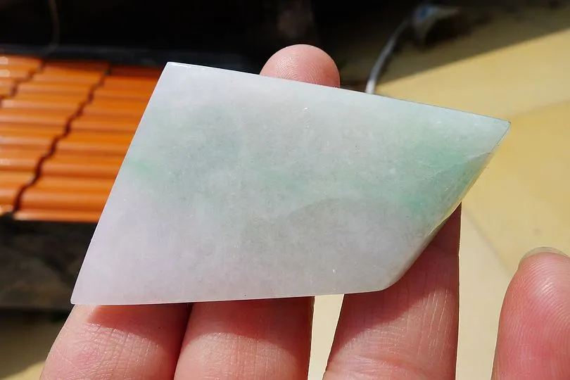 Natural Jade Rough Jadeite Raw (26g,5X3.6X0.55cm)