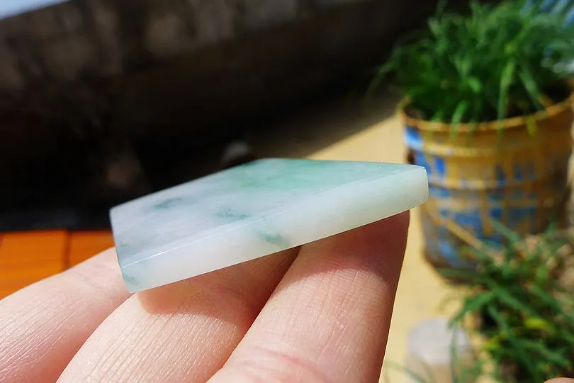 Natural Jade Rough Jadeite Raw (29g,5.7X3.6X0.5cm)