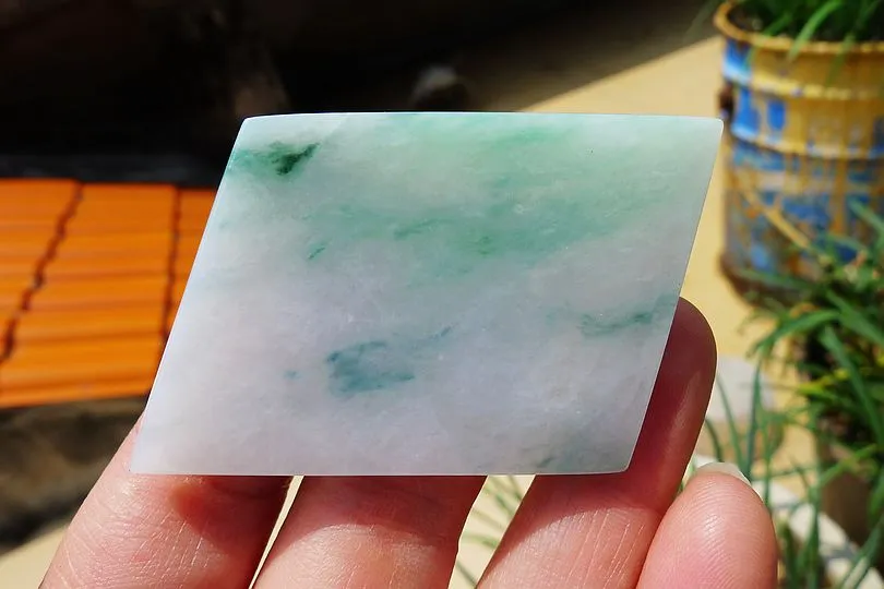 Natural Jade Rough Jadeite Raw (29g,5.7X3.6X0.5cm)