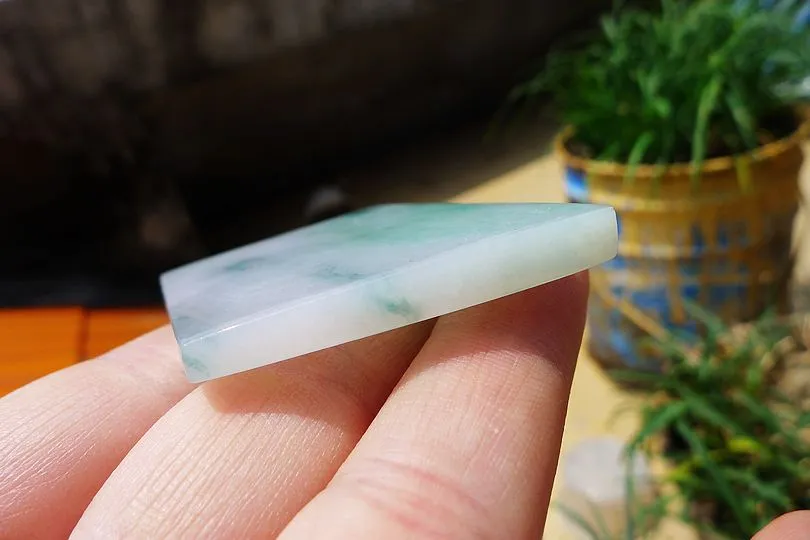 Natural Jade Rough Jadeite Raw (29g,5.7X3.6X0.5cm)