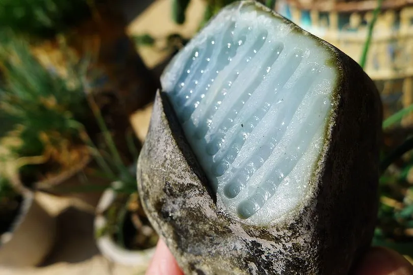 Natural Jade Rough Jadeite Raw (300g,7.6X5.2X4.8cm)