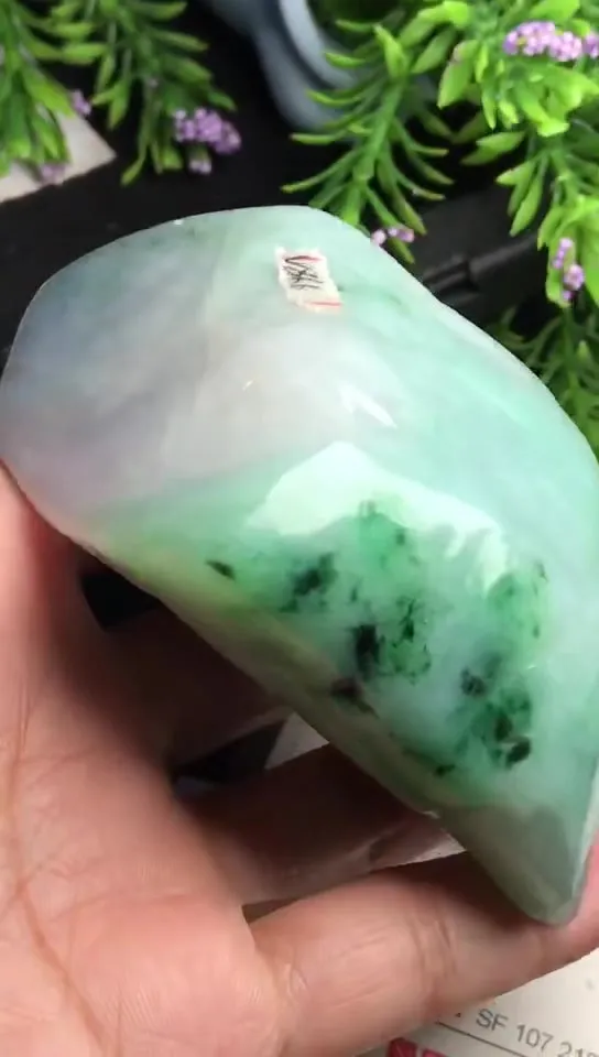 Natural Jade Rough Jadeite Raw (306g,7.6x6.7x3.3cm)-V866