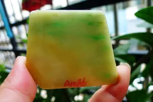 Natural Jade Rough Jadeite Raw (32g,5.5X4.6X0.45cm)