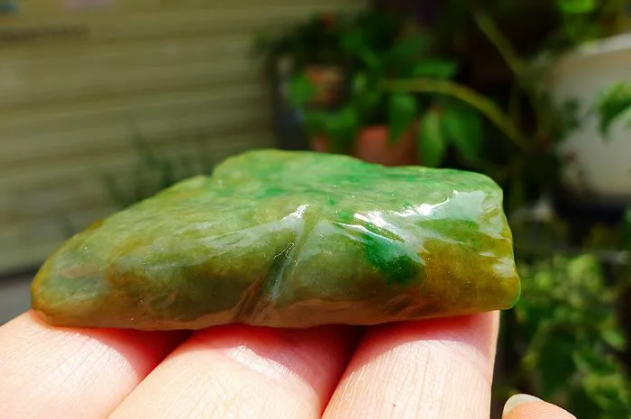 Natural Jade Rough Jadeite Raw (35g,5.5X3.6X1cm)