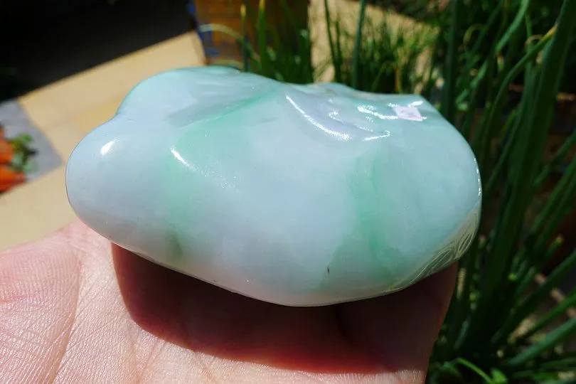 Natural Jade Rough Jadeite Raw (450g,9.2X8X3.6cm)