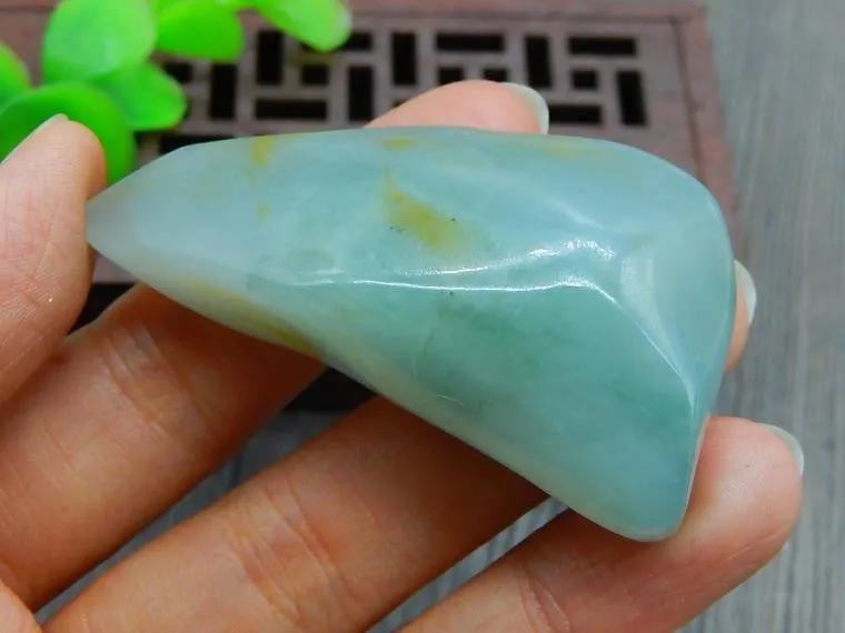 Natural Jade Rough Jadeite Raw (45g, 57X31X18mm)