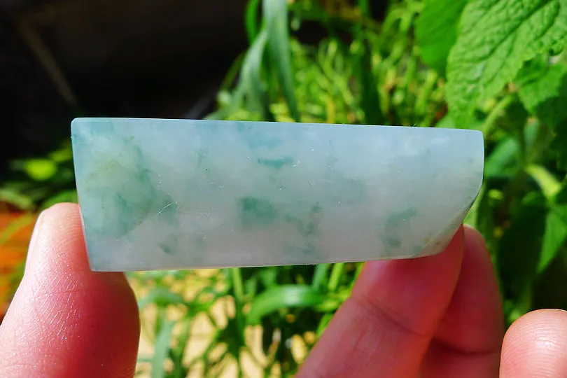 Natural Jade Rough Jadeite Raw (46g,5.1X1.8X1.8cm)