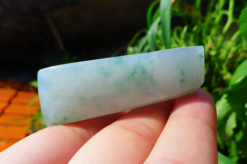 Natural Jade Rough Jadeite Raw (46g,5.1X1.8X1.8cm)