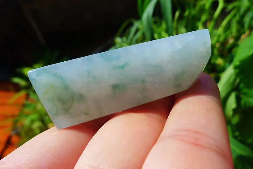 Natural Jade Rough Jadeite Raw (46g,5.1X1.8X1.8cm)