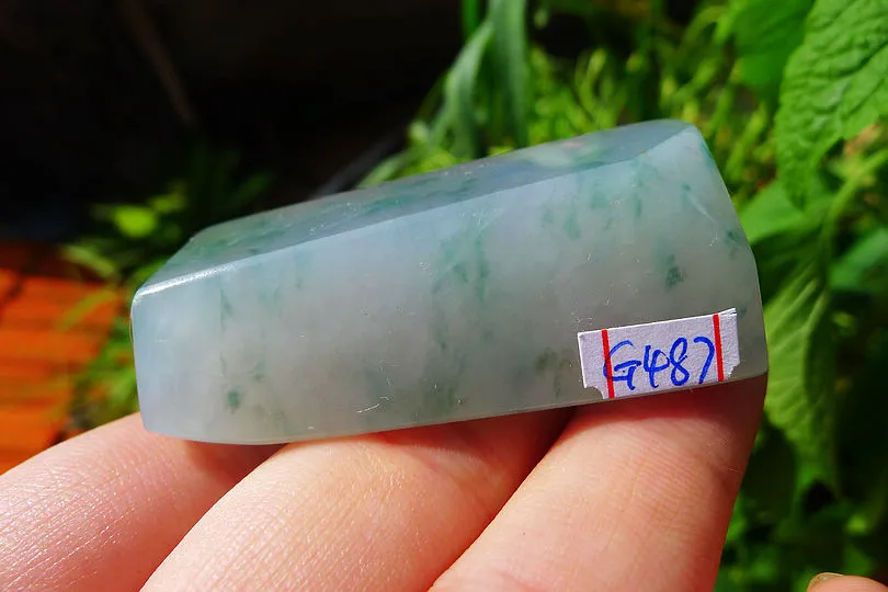 Natural Jade Rough Jadeite Raw (46g,5.1X1.8X1.8cm)