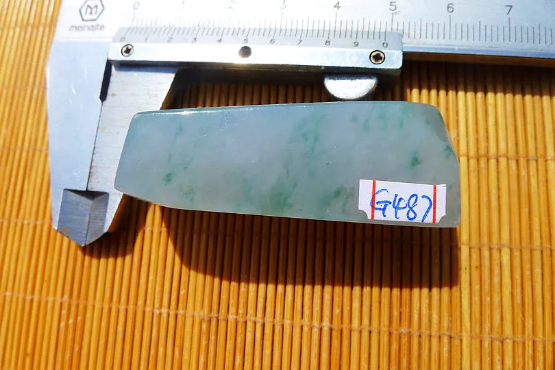Natural Jade Rough Jadeite Raw (46g,5.1X1.8X1.8cm)