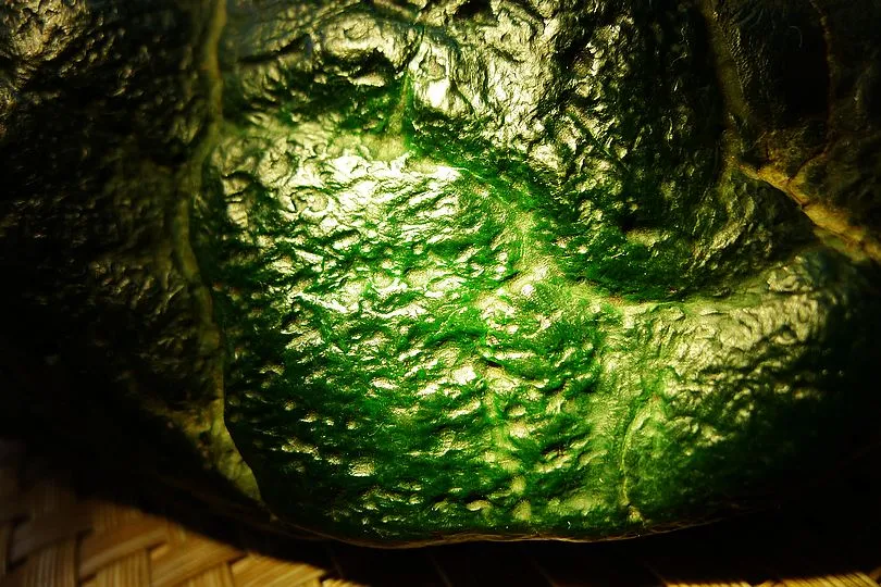 Natural Jade Rough Jadeite Raw (473g,12.3X5.2X4.9cm)