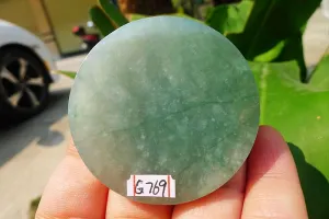 Natural Jade Rough Jadeite Raw (47g,4.9X4.9X0.7cm)