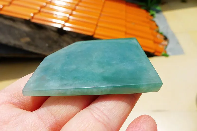 Natural Jade Rough Jadeite Raw (48.6g,6X5.2X0.55cm)