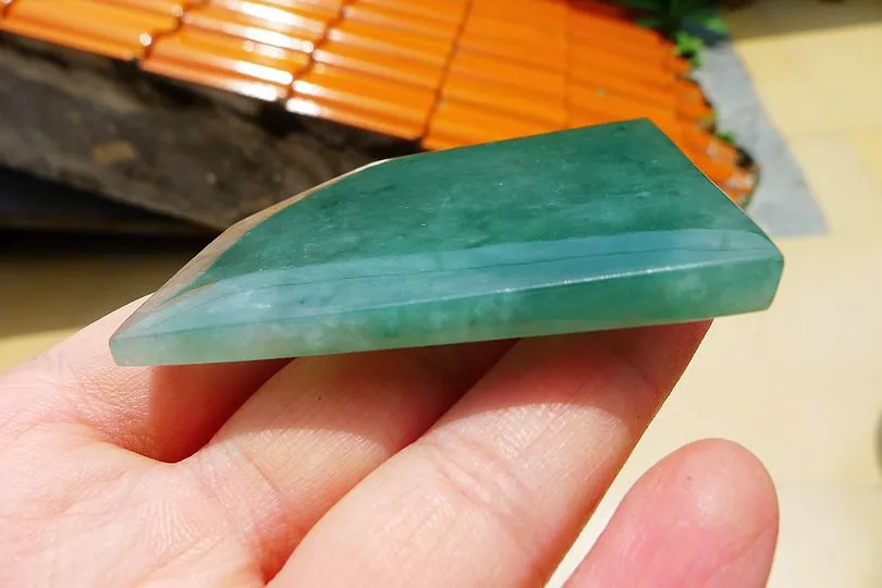 Natural Jade Rough Jadeite Raw (48.6g,6X5.2X0.55cm)